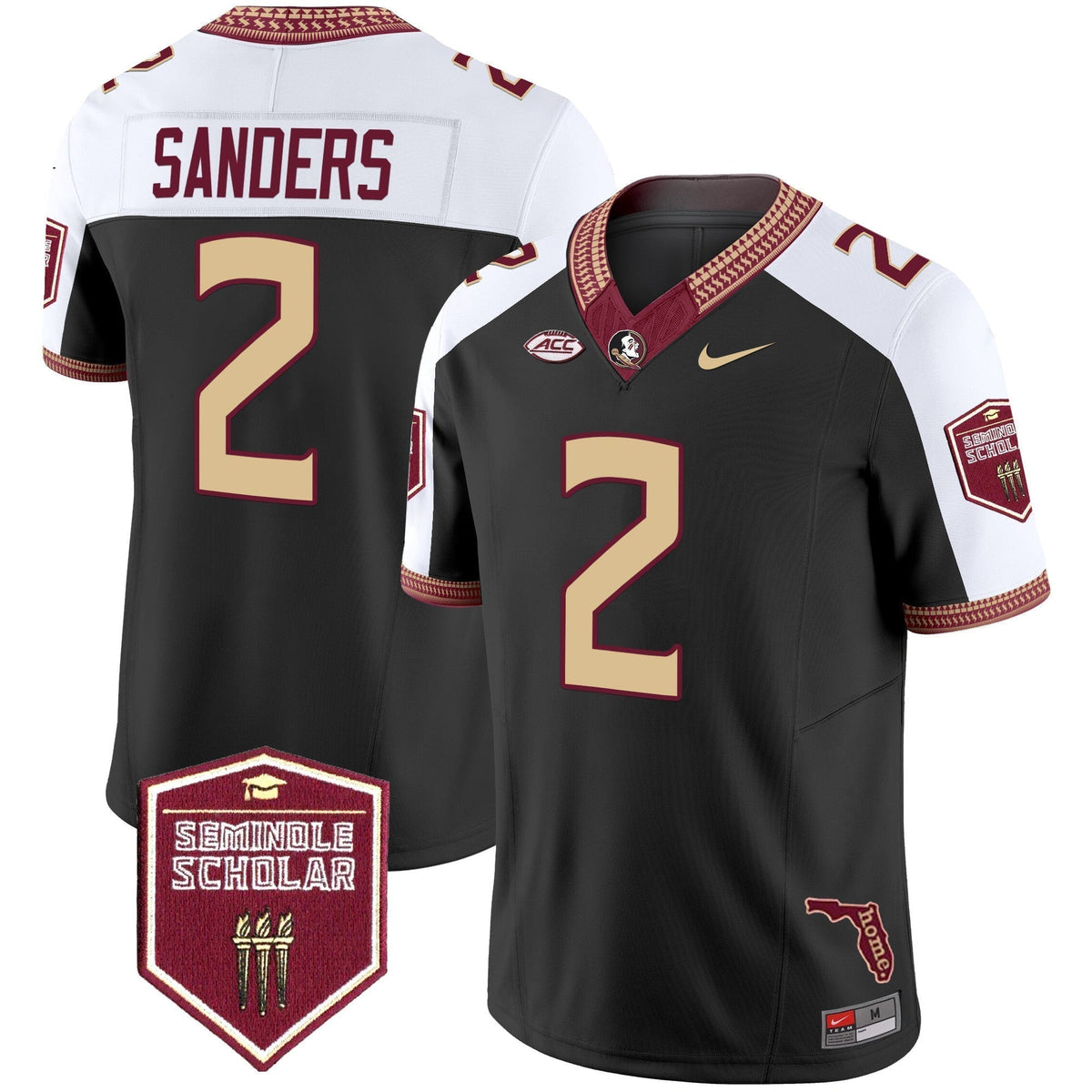 Men's Florida State Seminoles 2025 Seminole Scholar Patch Vapor Limited Jersey - All Stitched