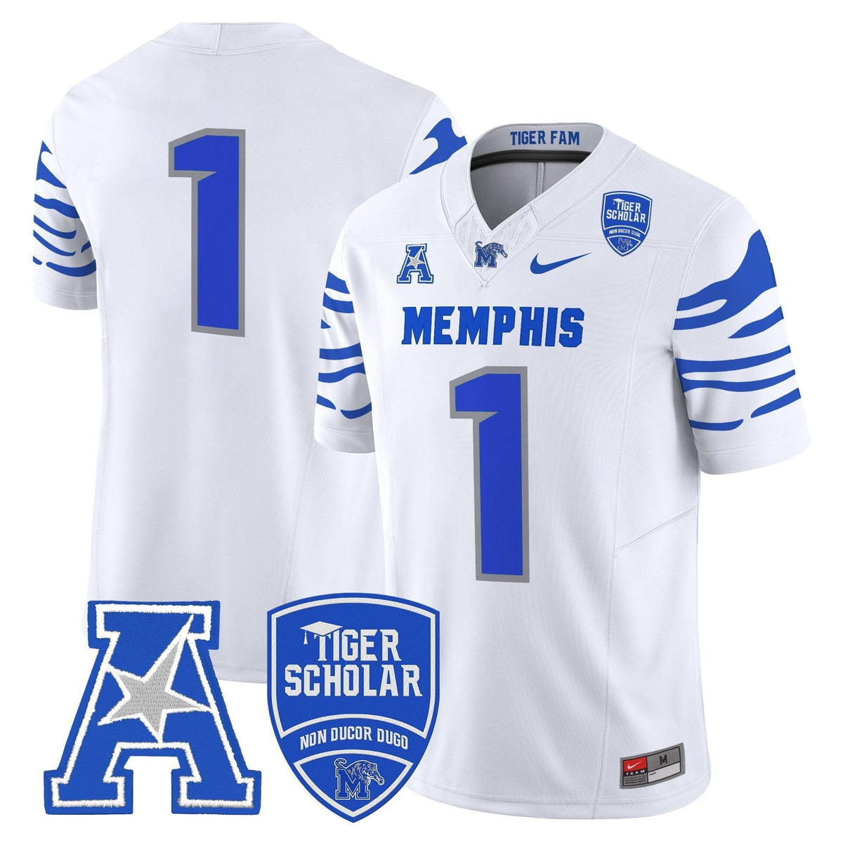 Men's Memphis Tigers 2025 Vapor Limited Jersey - All Stitched