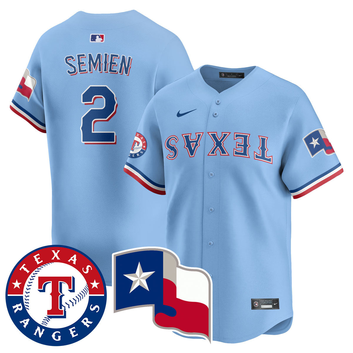 Men's Texas Rangers True Brvnd Limited Jersey - All Stitched