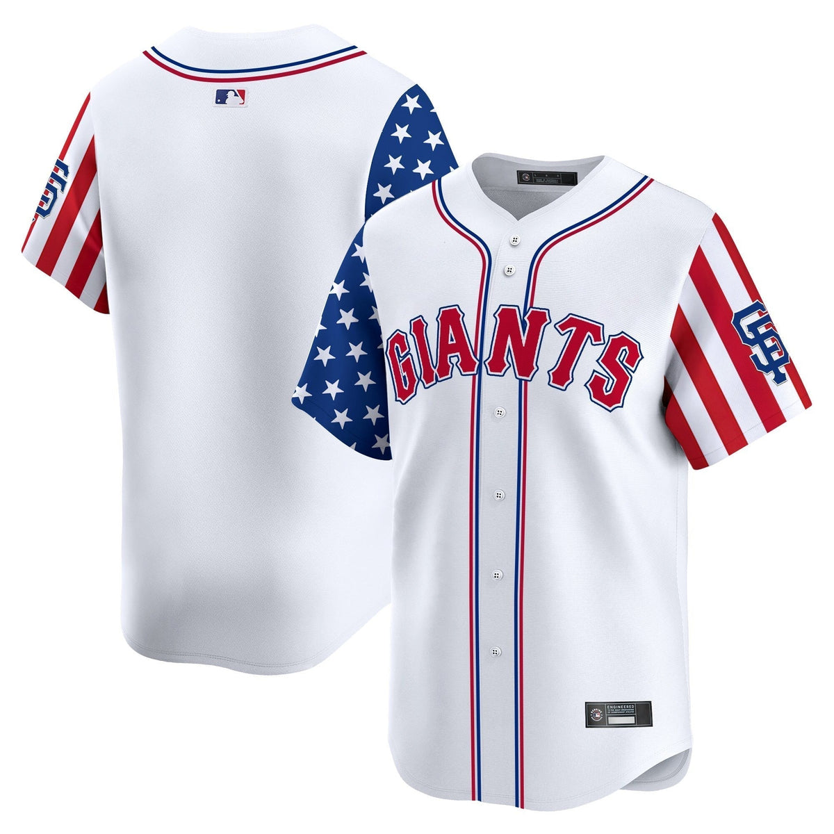 Men's San Francisco Giants 2025 Independence Day Vapor Premier Limited Jersey - All Stitched