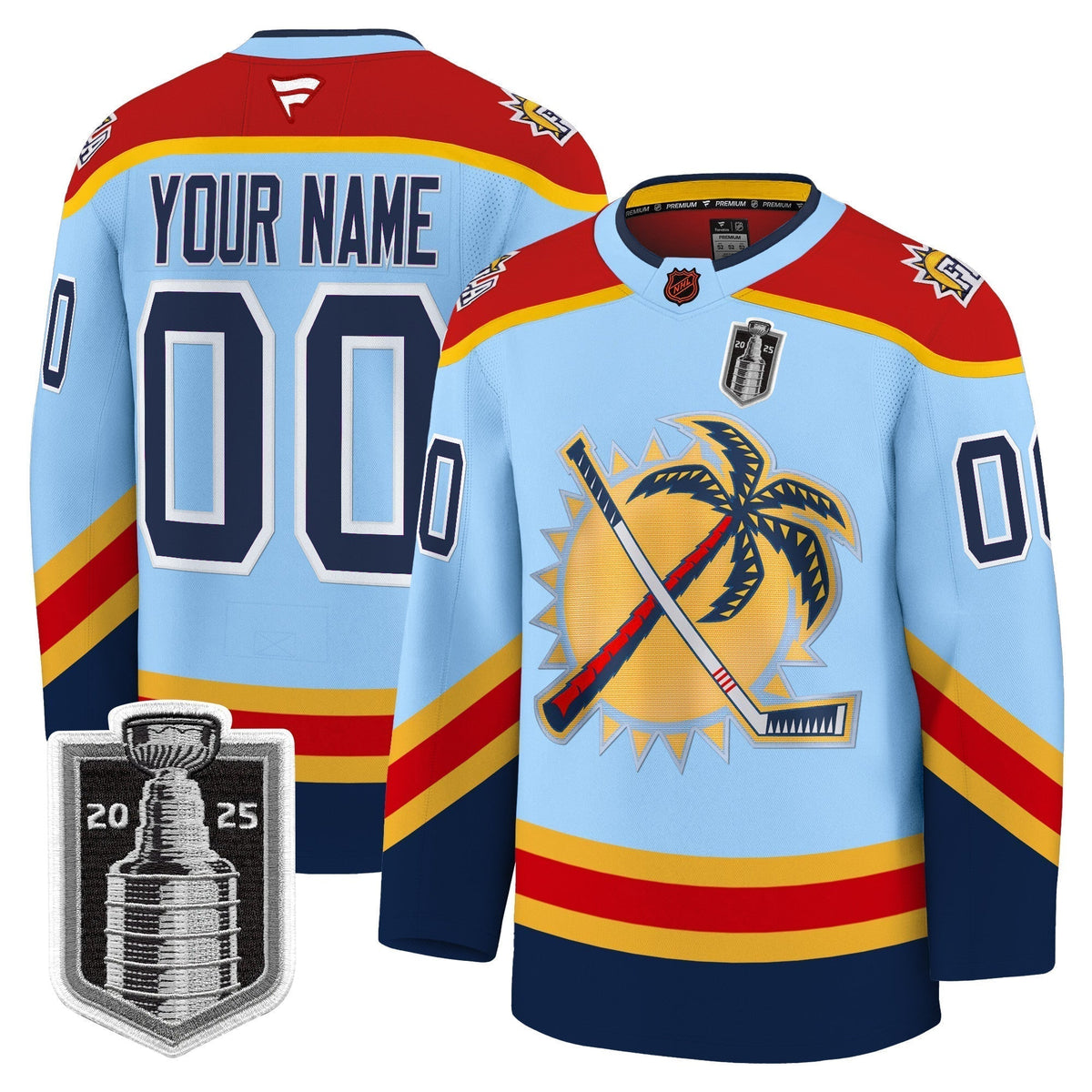 Florida Panthers 2025 Stanley Cup Final Premium Custom Jersey - All Stitched