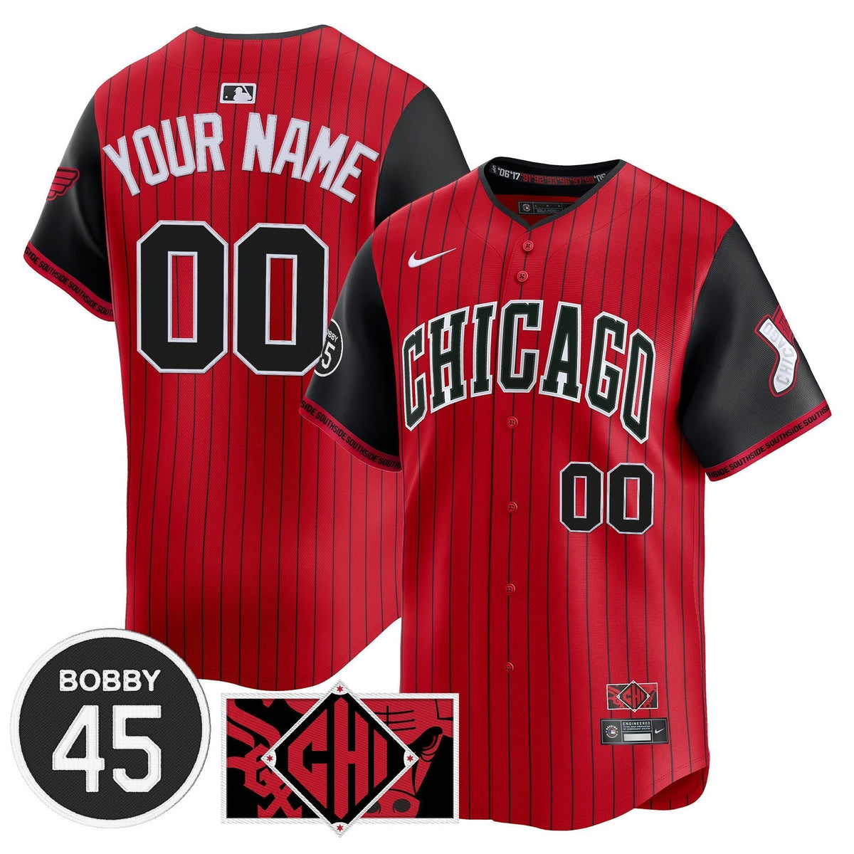 Chicago White Sox Bobby Jenks Vapor Premier Limited Custom Jersey - All Stitched