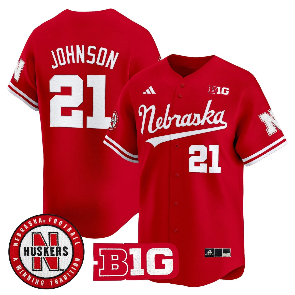 Men's Nebraska Cornhuskers 2025 Vapor Baseball Jersey - All Stitched