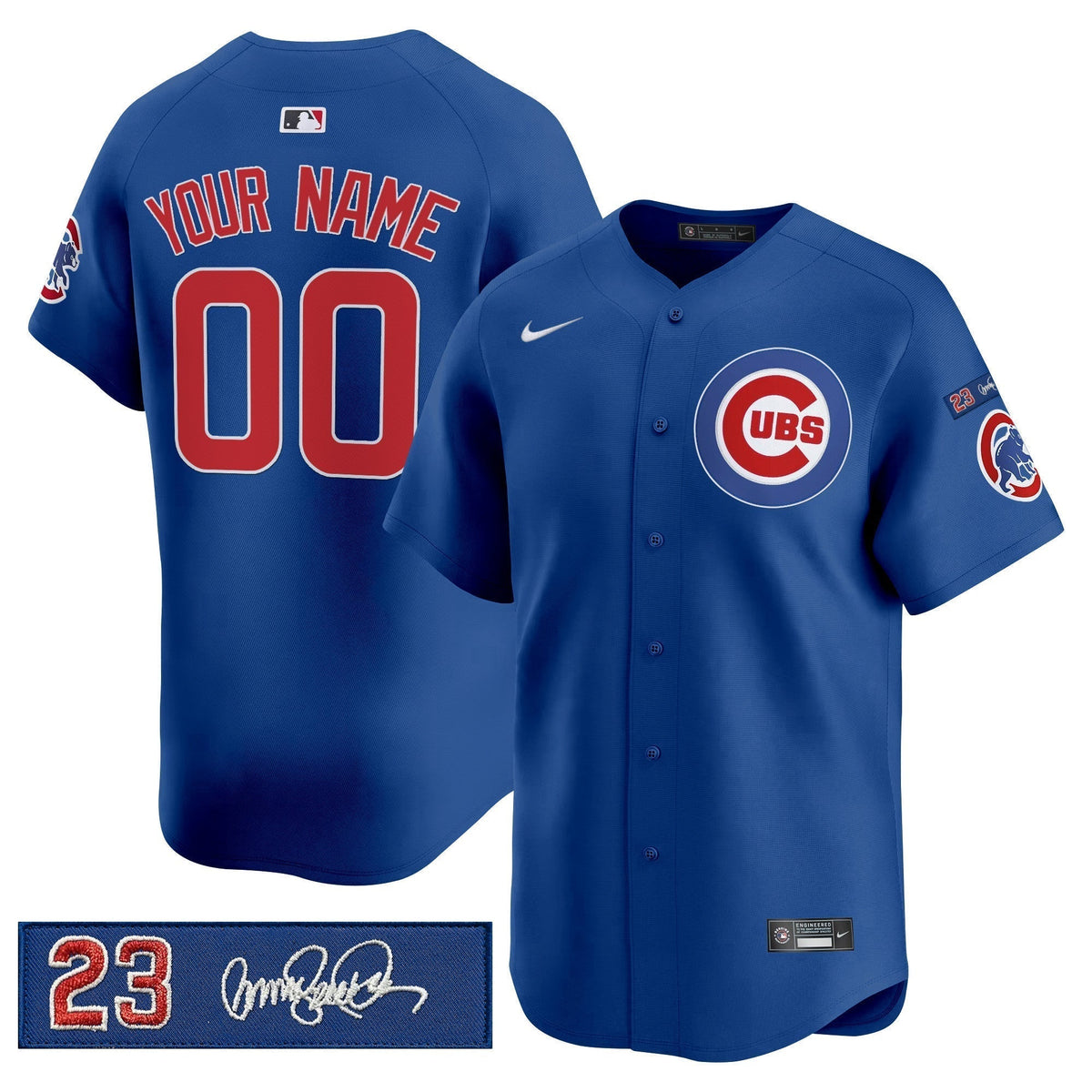 Chicago Cubs 'Ryne Sandberg Tribute' Vapor Premier Limited Custom Jersey V3 - All Stitched