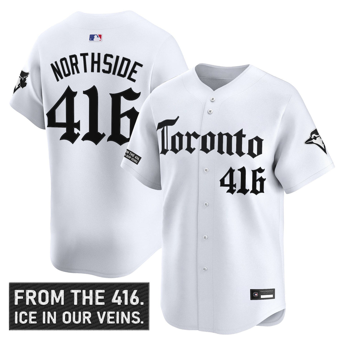 Men's Toronto Blue Jays 'Gothic North Edition' Vapor Premier Limited Jersey - All Stitched