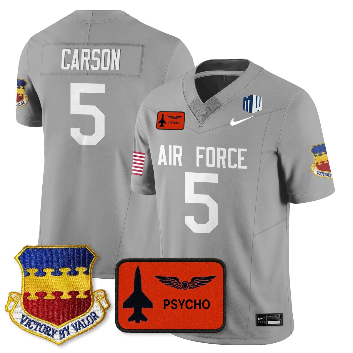 Men's Air Force Football 2025 Honor F-16 Jersey - All Stitched