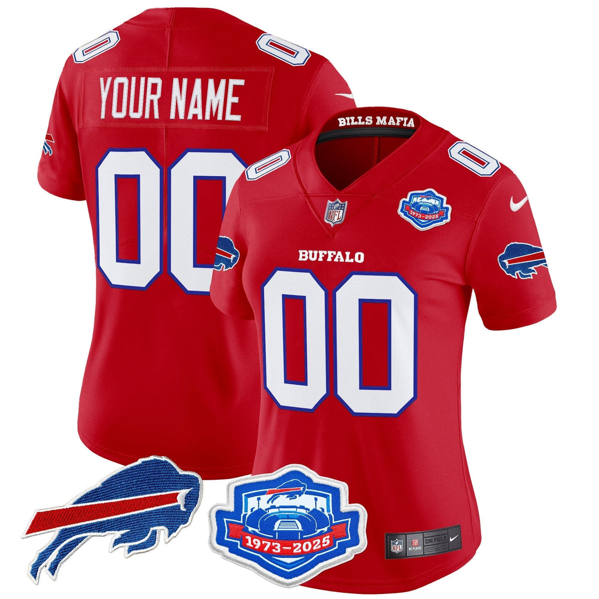Buffalo Bills 2025 "Rivalries" Vapor Limited Custom Jersey - Farewell Season Patch - All Stitched