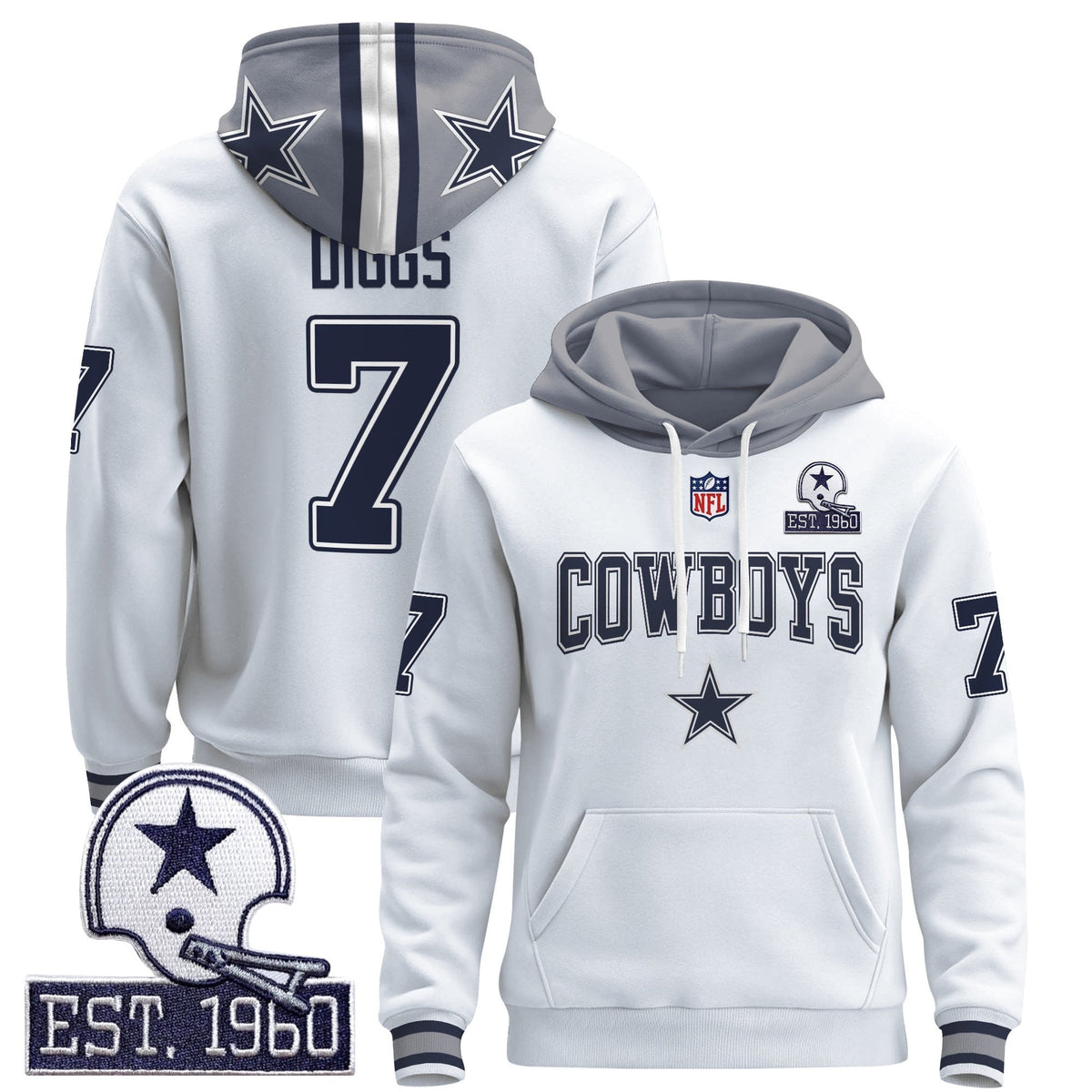 Men's Dallas Cowboys 2025 Premium Pullover Hoodie - All Stitched
