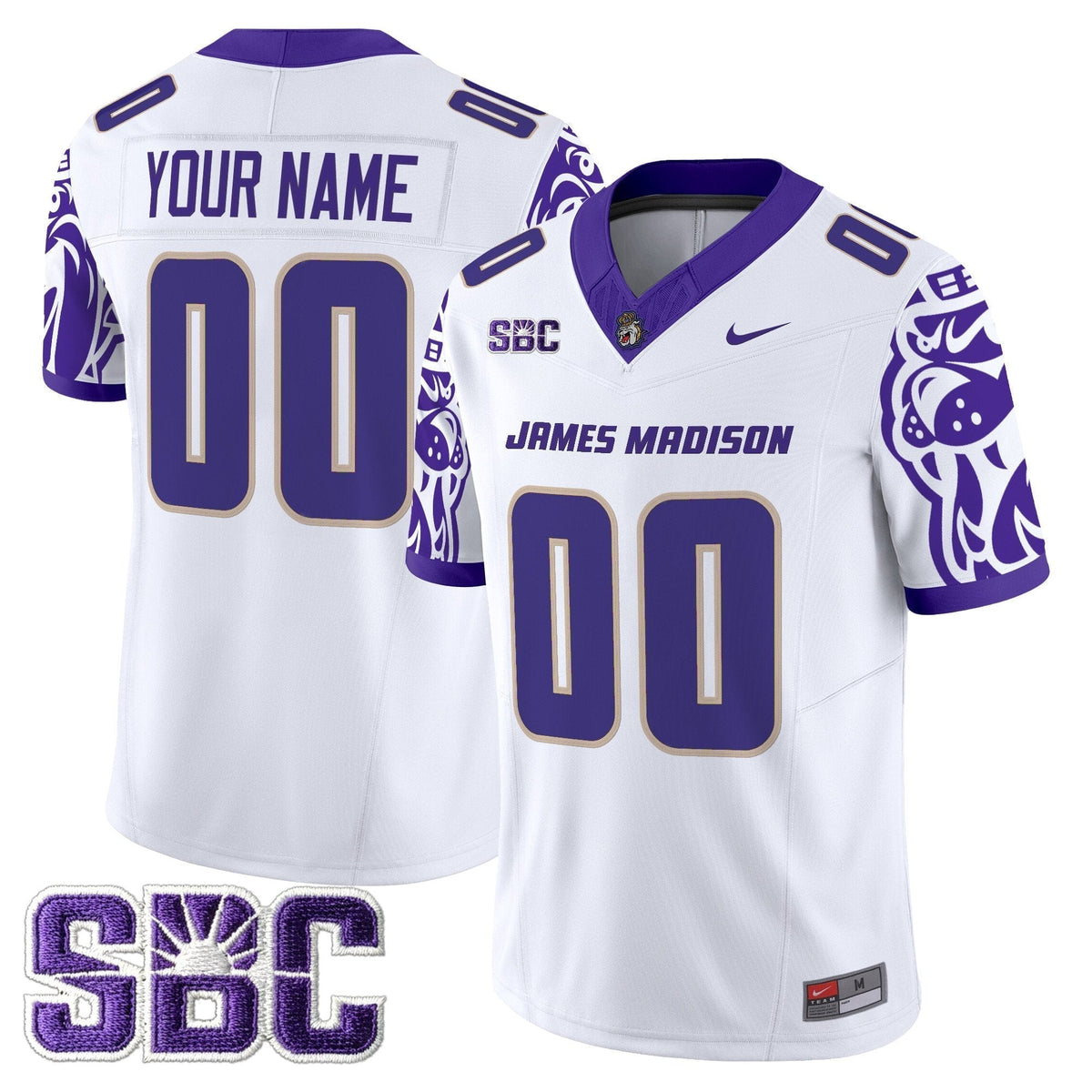 James Madison Dukes 2025 Vapor Limited Custom Jersey V2 - All Stitched