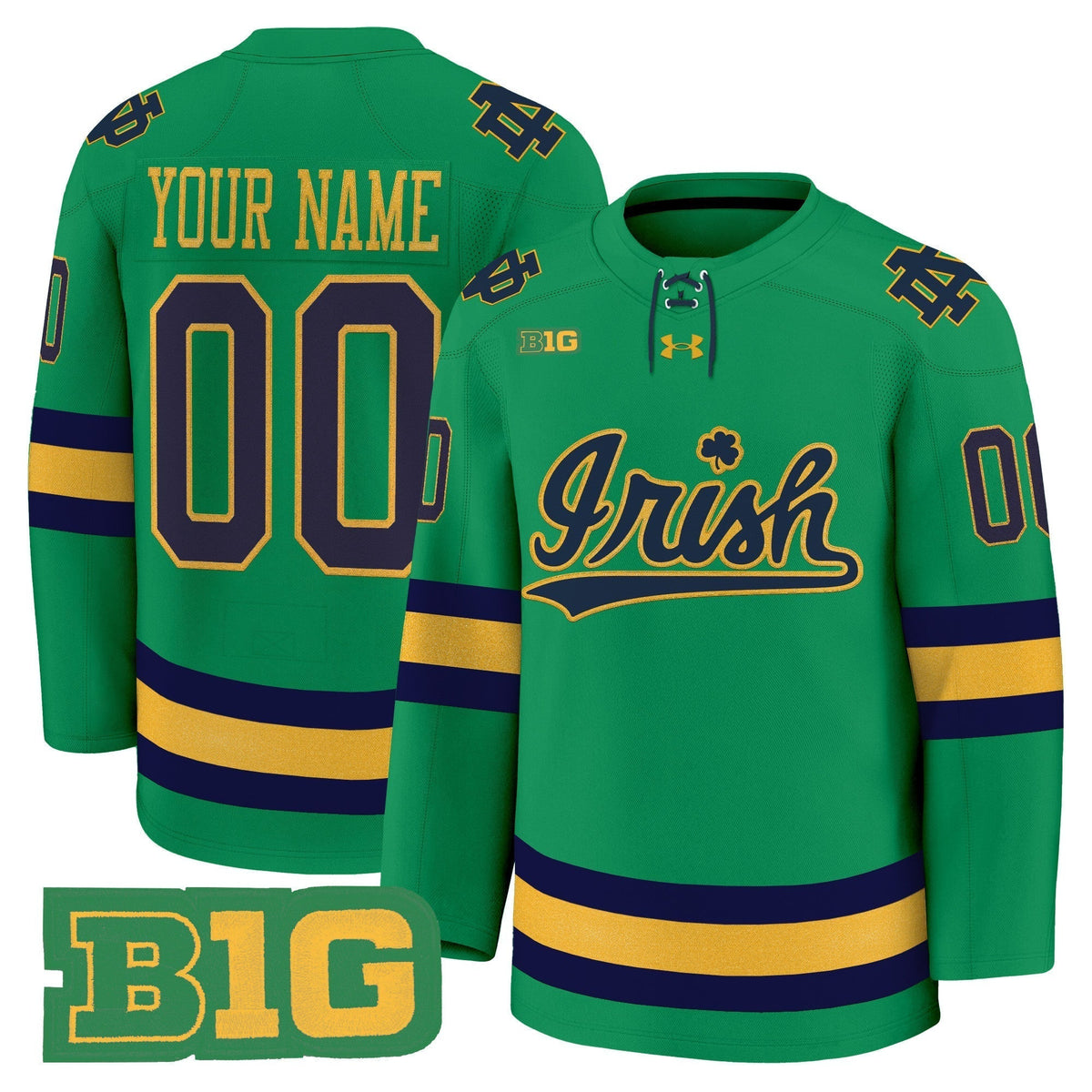 Notre Dame Fighting Irish 2025/26 Premium Custom Jersey - All Stitched