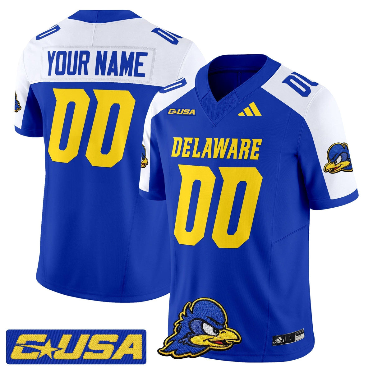 Delaware Blue Hens 2025 Vapor Limited Custom Jersey - All Stitched