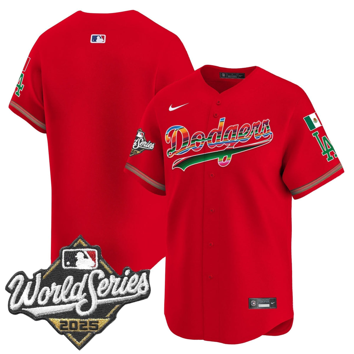 Men's Dodgers Mexico 2025 World Series Vapor Premier Limited Jersey - All Stitched