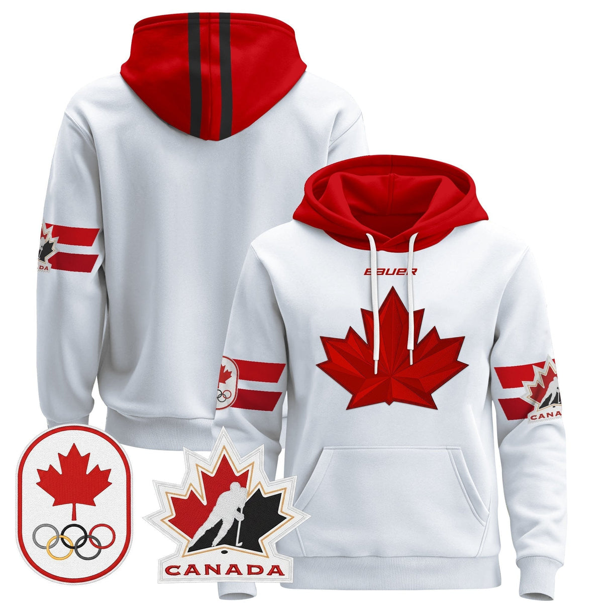 Men's 2026 Canada Olympic Pullover Hoodie - All Stitched