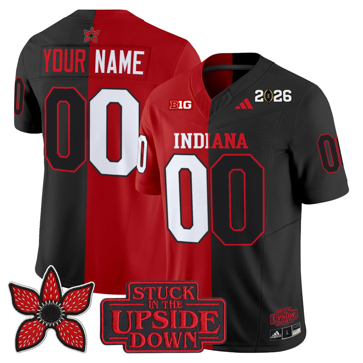 Indiana Hoosiers 'Upside Down Edition' Vapor Limited Custom Jersey - All Stitched