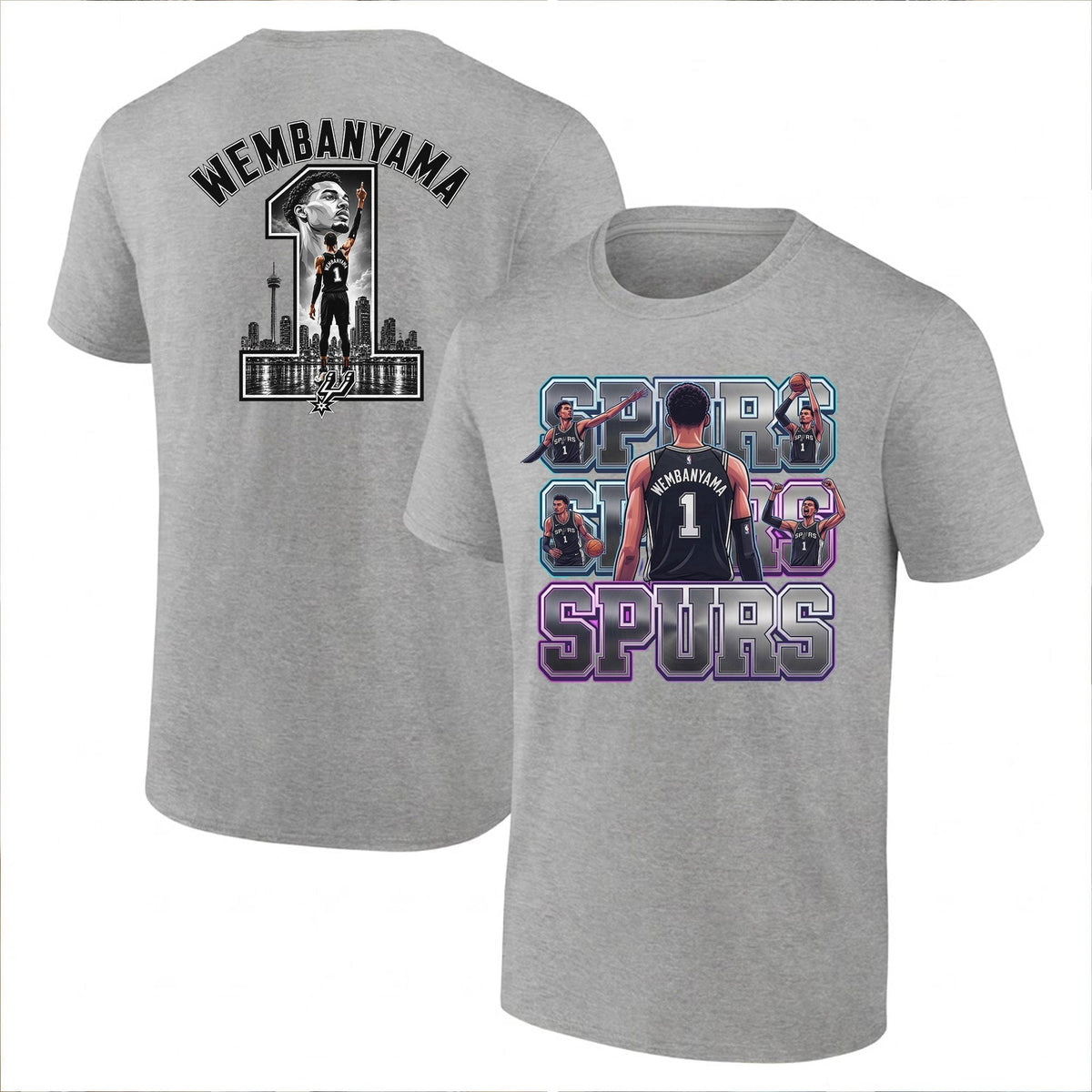 SAS 2026 NBA Victor Wembanyama Printed T-Shirt V2