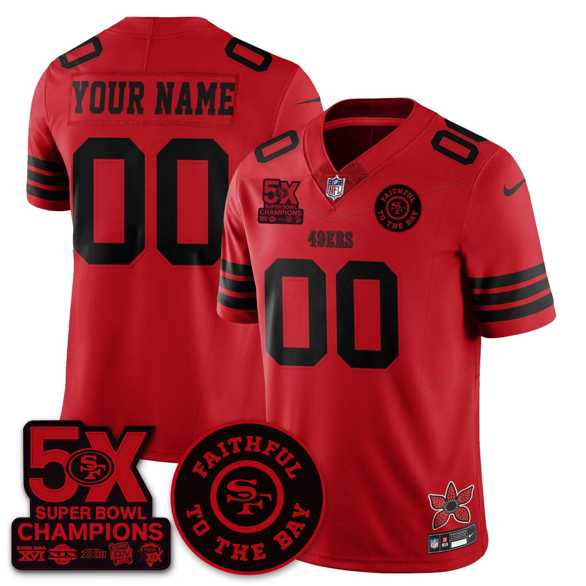SF 'Stranger Things Edition' Vapor Limited Custom Jersey - Stitched