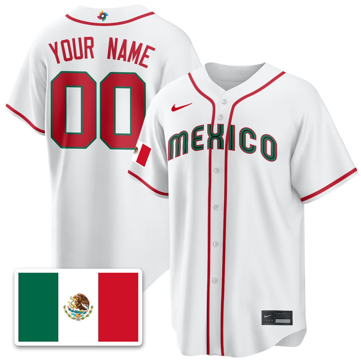 Mexico Baseball 2026 World Baseball Classic Limited Jersey - Stitched