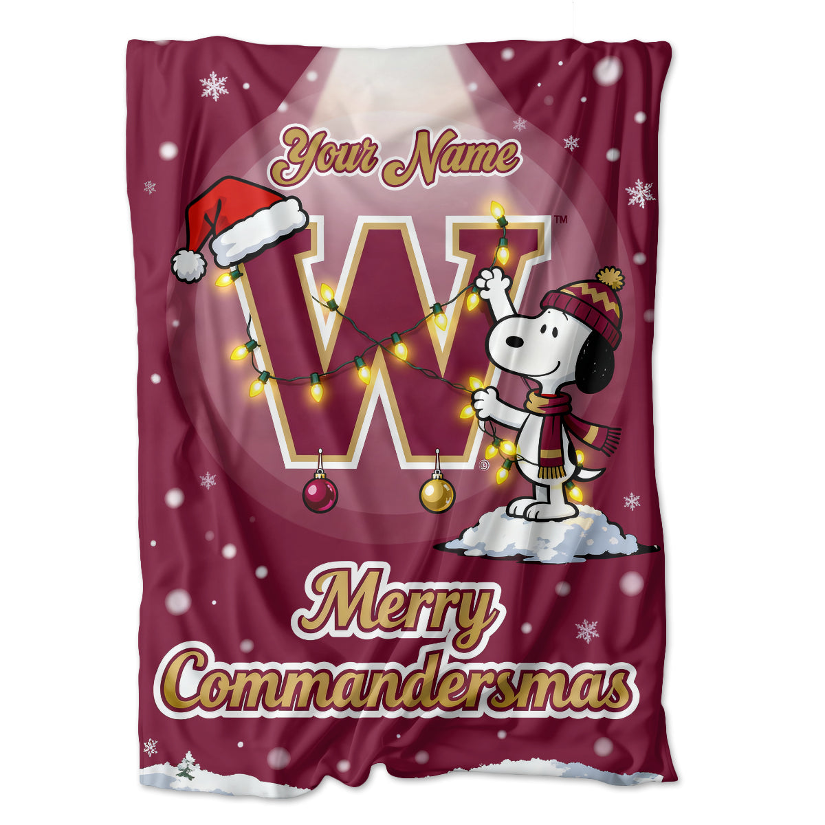 WAS x SNP | Premium Christmas Fleece Blanket & Throw Pillow
