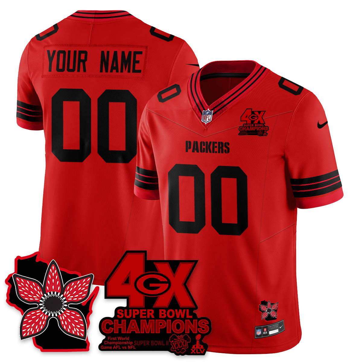 GB 'Stranger Things Edition' Vapor Limited Jersey - Stitched