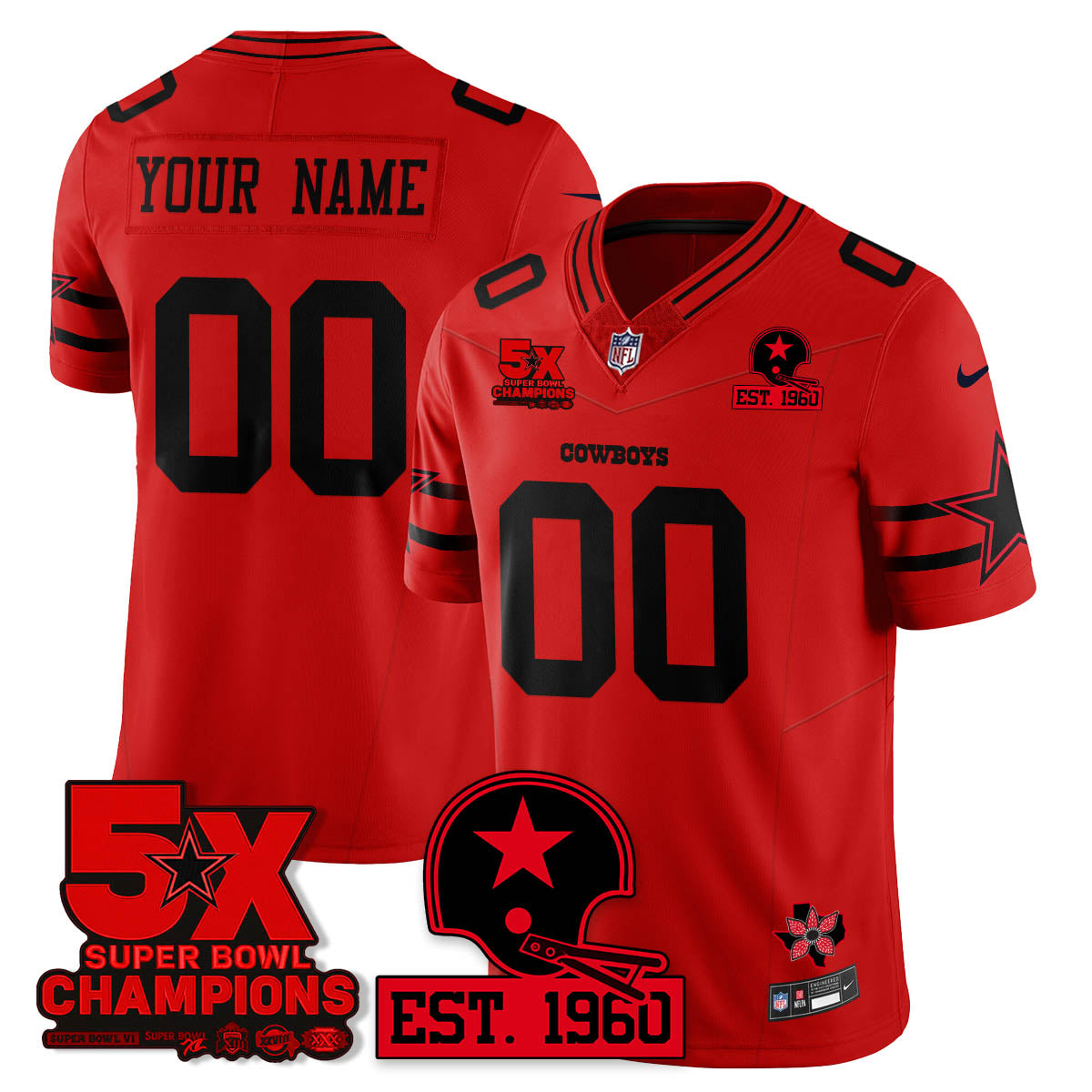 DAL 'Stranger Things Edition' Vapor Limited Jersey - Stitched
