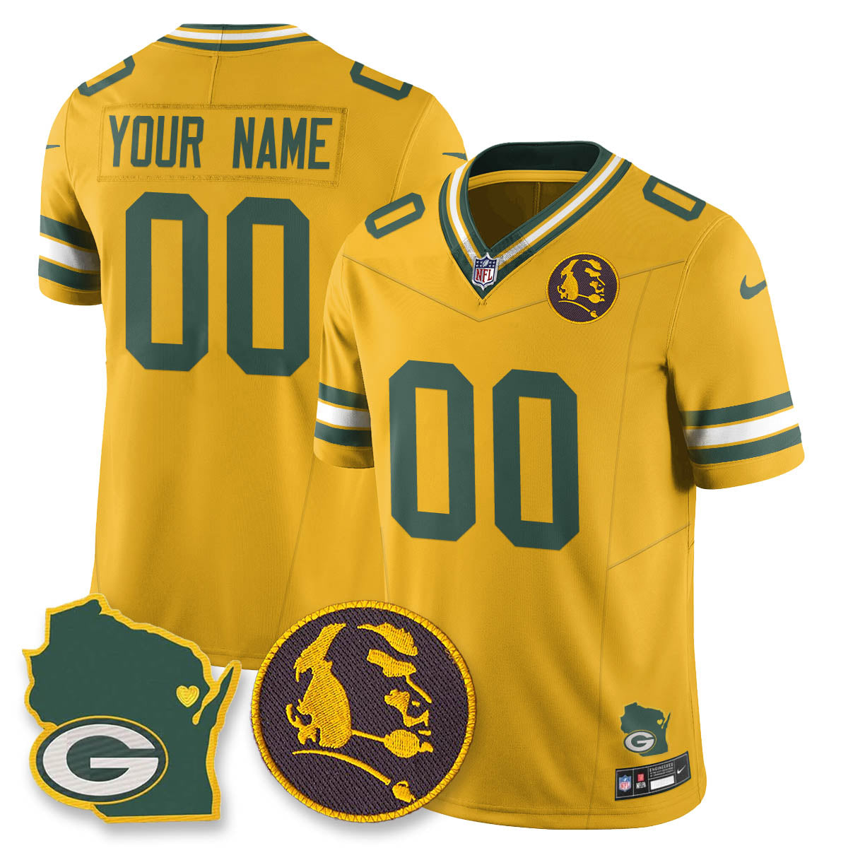 GB Vapor Limited Jersey - John Madden Patch - All Stitched