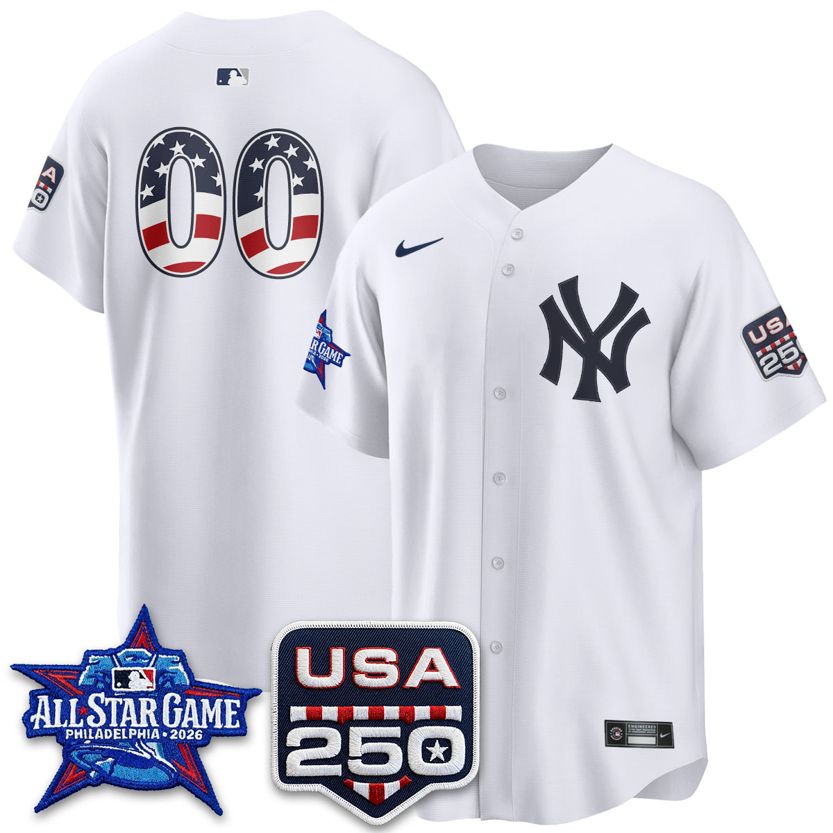 NYY 2026 All Star Edition Vapor Custom Jersey - Stitched
