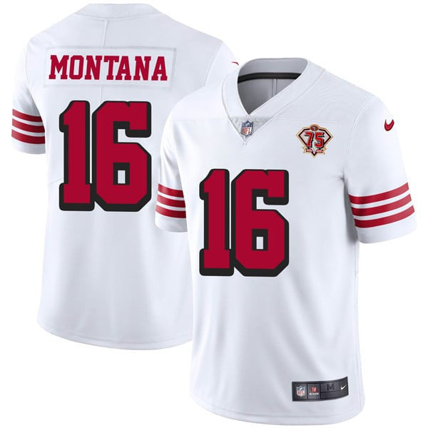 San Francisco 49Ers 75Th Anniversary Color Rush Jersey – All Stitched