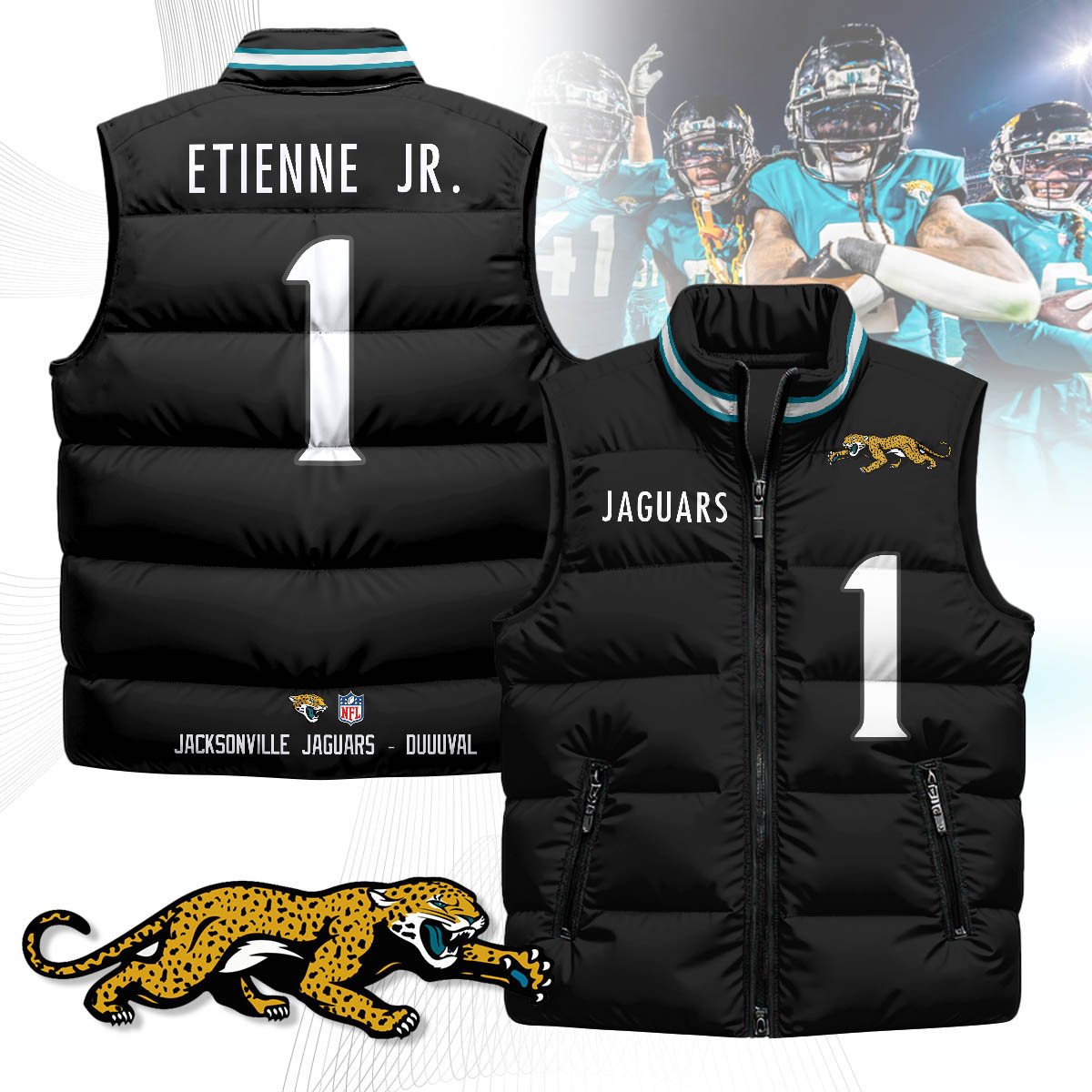Jacksonville Jaguars Unisex Puffer Vest