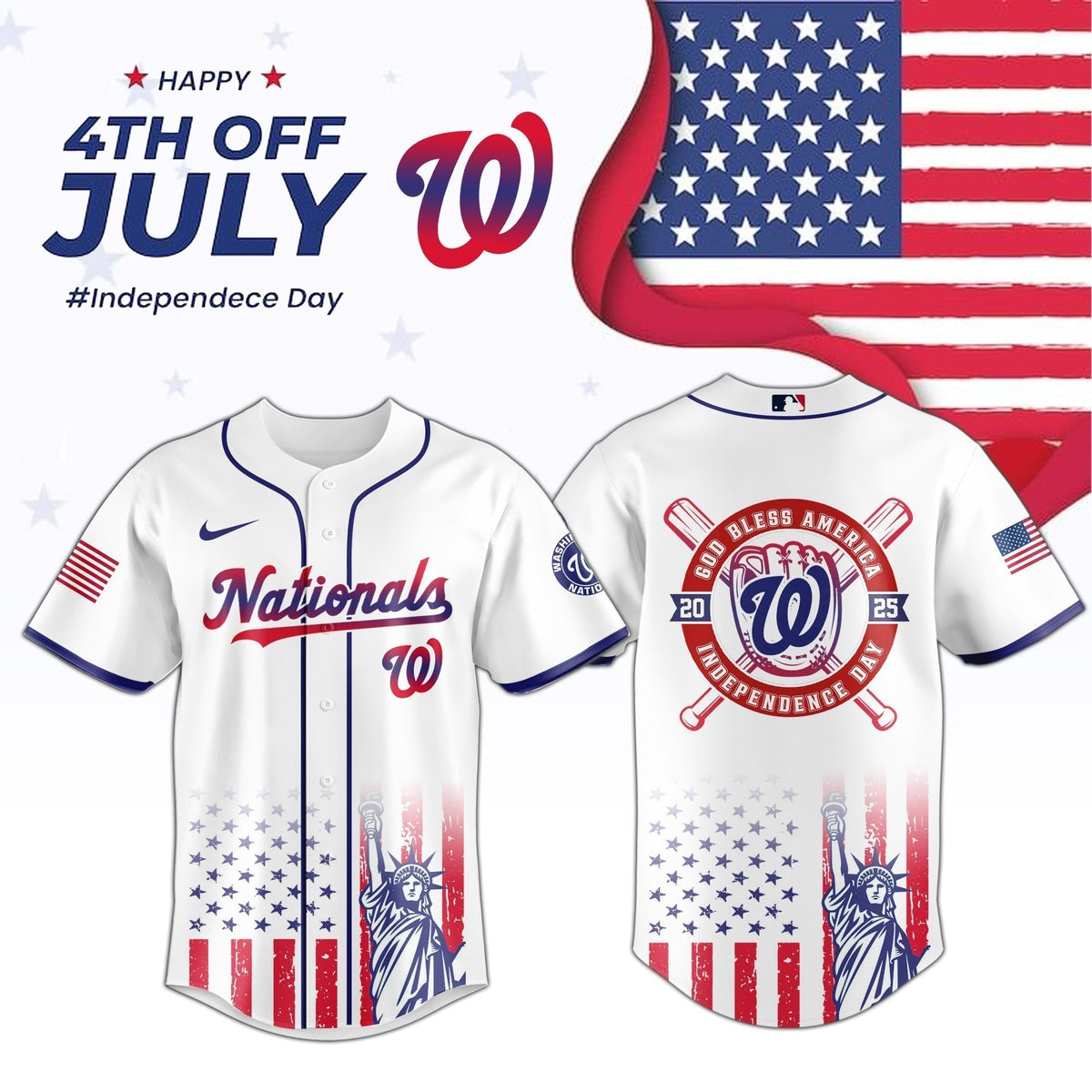 Washington Nationals Special Independence Day Limited Edition Jersey