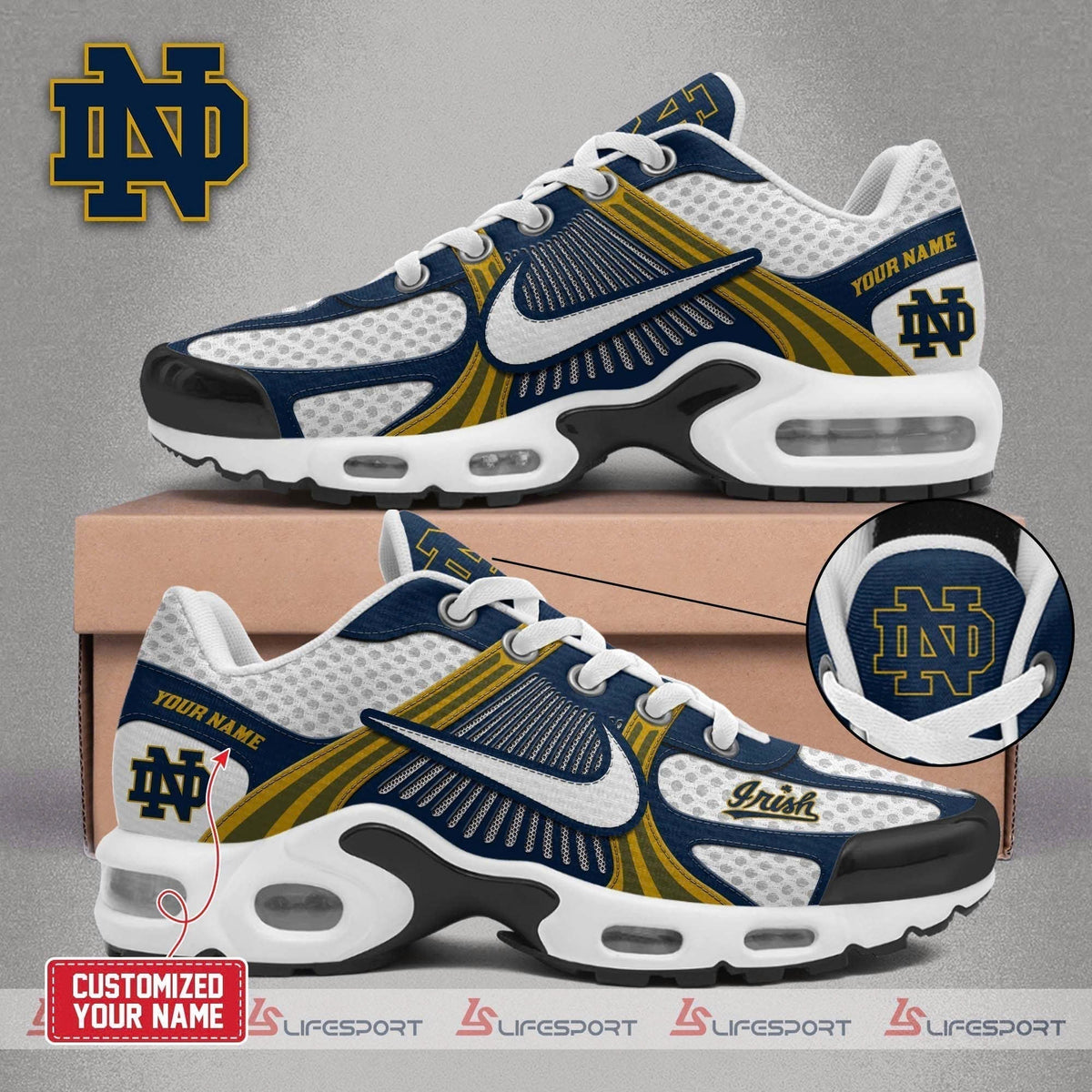 Notre Dame Fighting Irish 2025 Air Plus TN Shoes