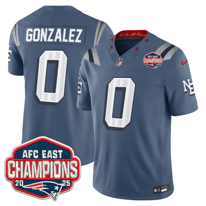 NE AFC East Champions Patch Vapor Limited Jersey - Stitched