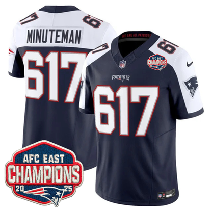 NE AFC East Champions Patch Vapor Limited Jersey - Stitched