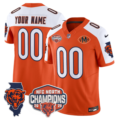 Custom CHI 2025 NFC North Champions Patch Jersey V2 - Stitched