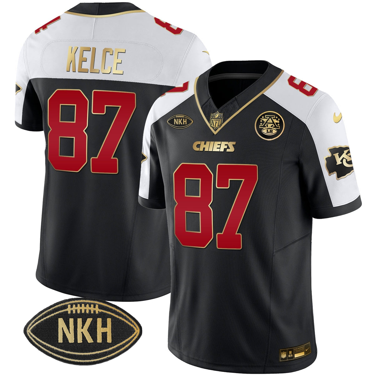 Men's Chiefs NKH Patch 2023 Vapor Limited Jersey - All Stitched
