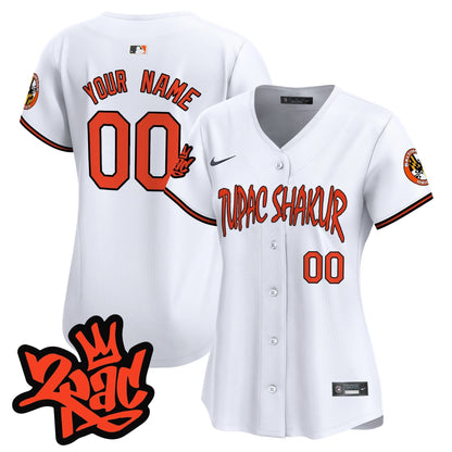 Baltimore Orioles Tupac Shakur Vapor Premier Limited Custom Jersey - All Stitched