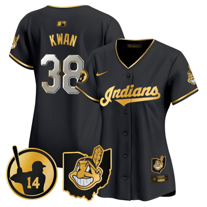 Women's Cleveland Indians Larry Doby Patch Vapor Premier Limited Jersey - All Stitched