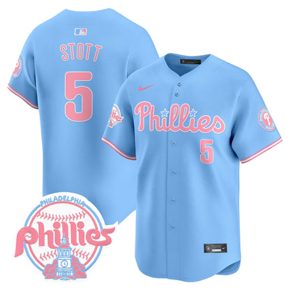 Unisex Phillies Bubblegum Pink Vapor Premier Limited Jersey V2 - All Stitched