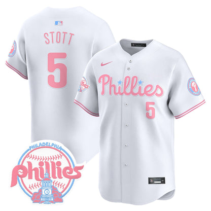Unisex Phillies Bubblegum Pink Vapor Premier Limited Jersey V2 - All Stitched