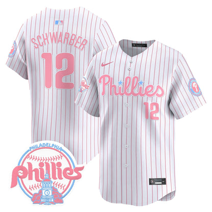 Unisex Phillies Bubblegum Pink Vapor Premier Limited Jersey V2 - All Stitched