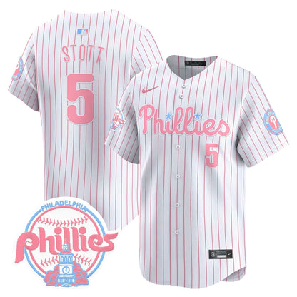 Unisex Phillies Bubblegum Pink Vapor Premier Limited Jersey V2 - All Stitched