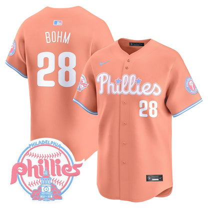 Unisex Phillies Bubblegum Pink Vapor Premier Limited Jersey V2 - All Stitched