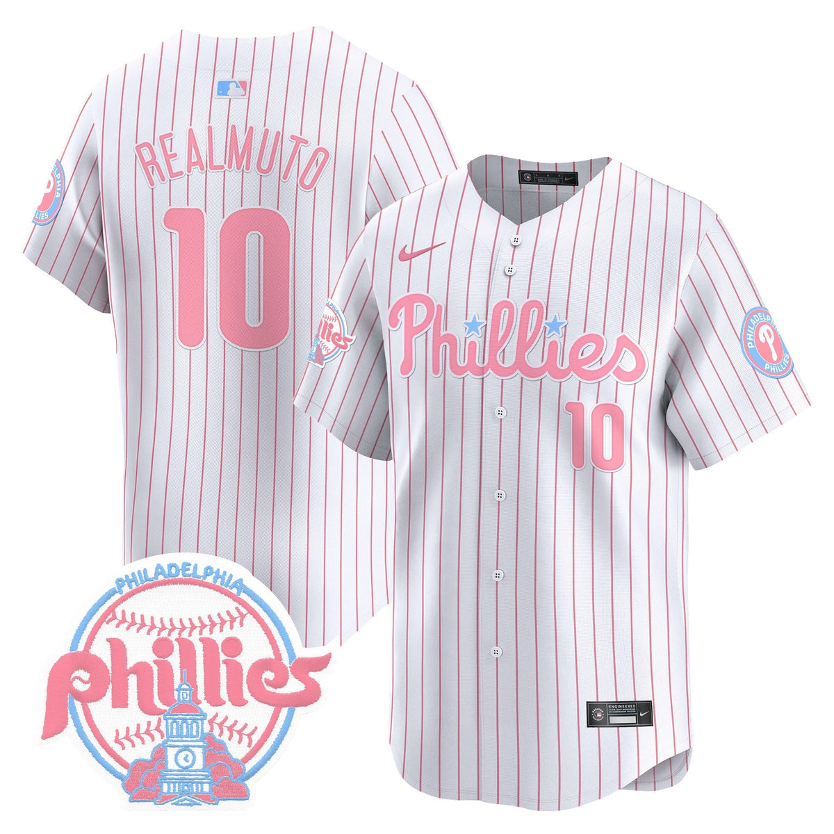 Unisex Phillies Bubblegum Pink Vapor Premier Limited Jersey V2 - All Stitched