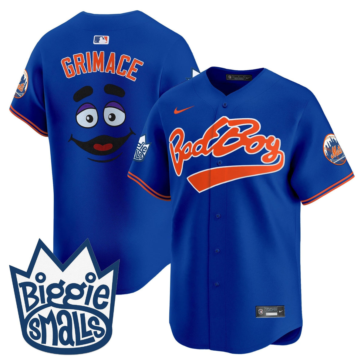 Men's Mets Biggie Smalls Vapor Premier Limited Jersey - All Stitched