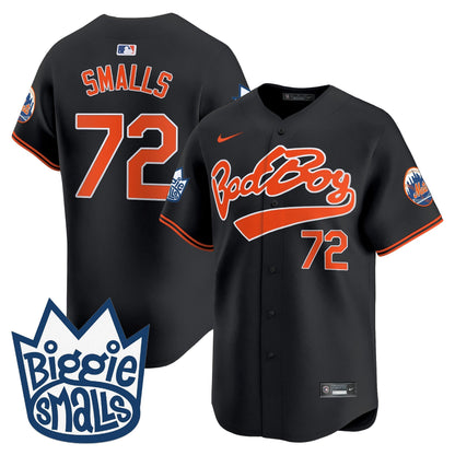 Men's Mets Biggie Smalls Vapor Premier Limited Jersey - All Stitched