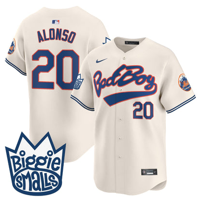 Men's Mets Biggie Smalls Vapor Premier Limited Jersey - All Stitched