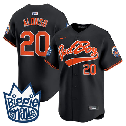 Men's Mets Biggie Smalls Vapor Premier Limited Jersey - All Stitched