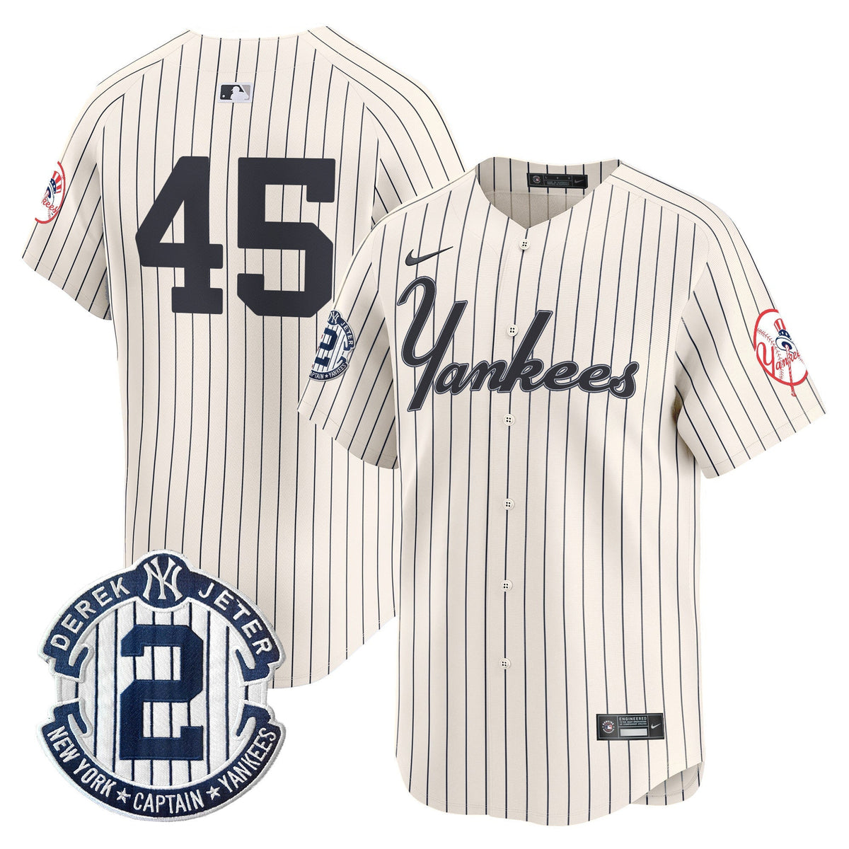 Men's Yankees Throwback Vapor Premier Limited Jersey V2 - All Stitched