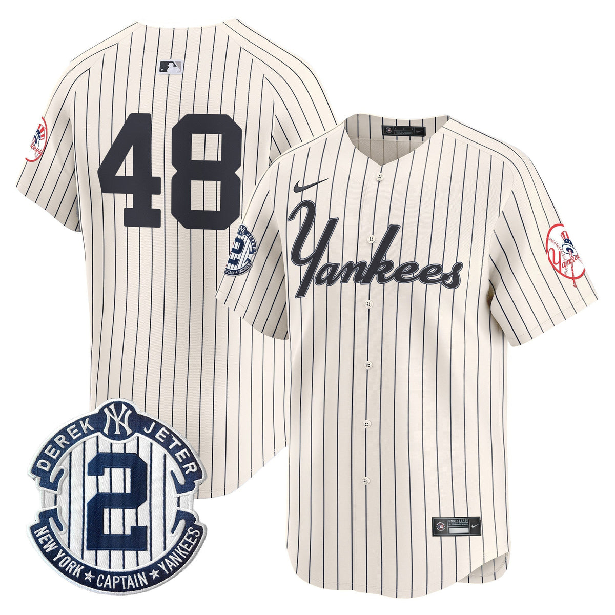 Men's Yankees Throwback Vapor Premier Limited Jersey V2 - All Stitched