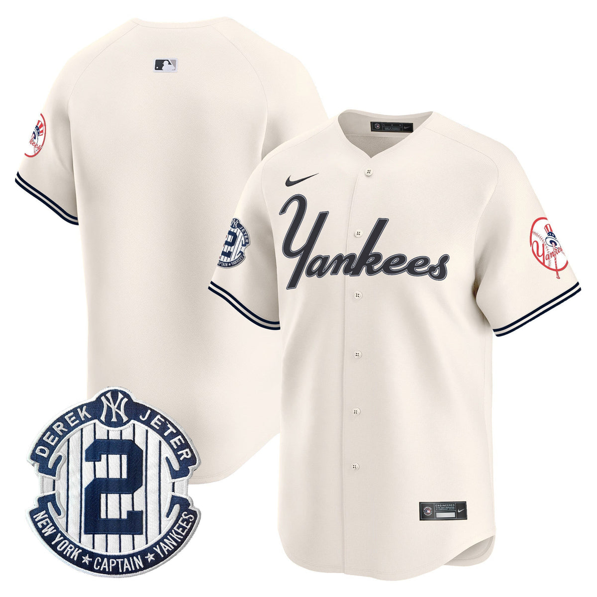 Men's Yankees Throwback Vapor Premier Limited Jersey V2 - All Stitched