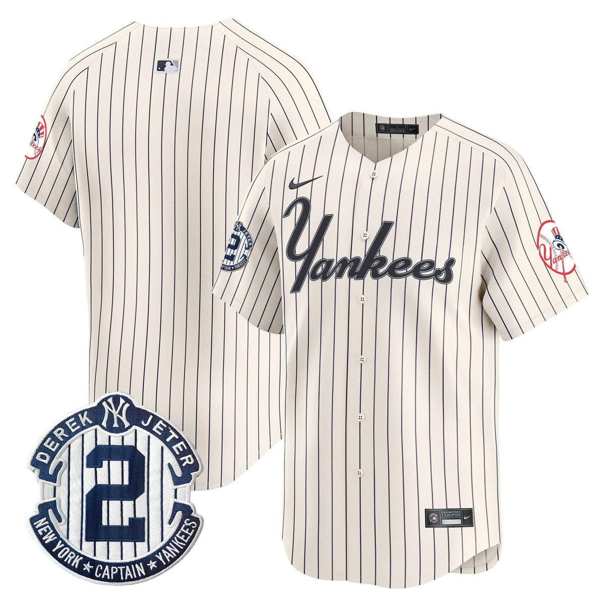 Men's Yankees Throwback Vapor Premier Limited Jersey V2 - All Stitched